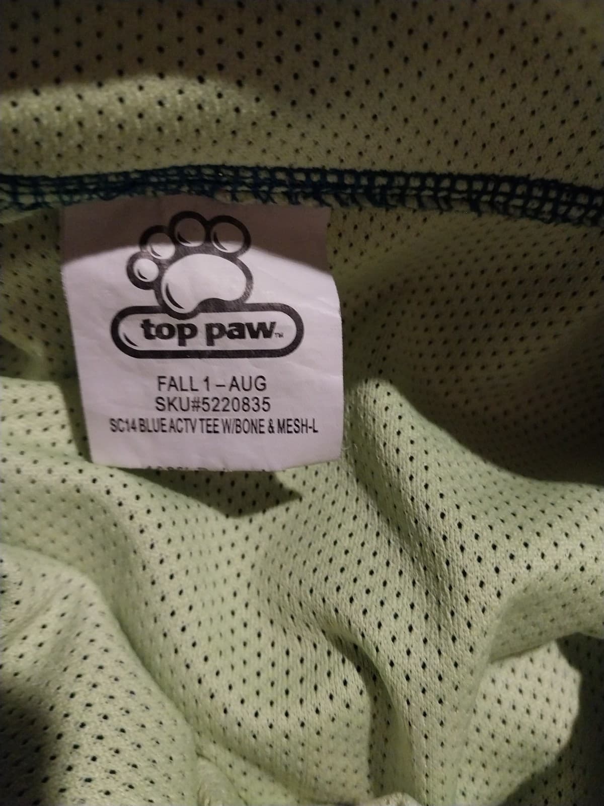 Top Paw, A Blue Dog & Yellow Swimsuit. Size Medium - Thumbnail 3