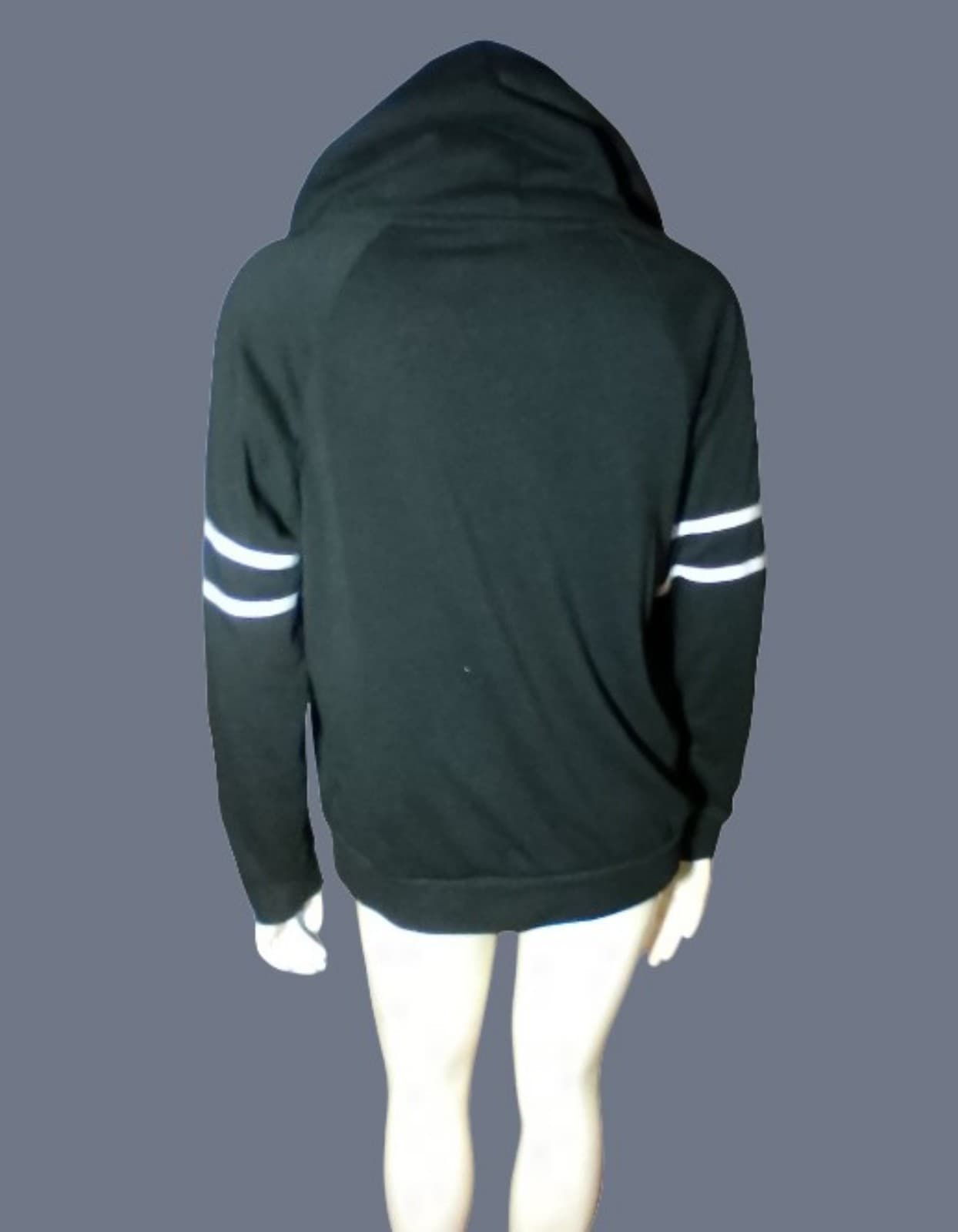 "Warning, I Really Don't Care" Black Hoodie. Size XL - Thumbnail 2