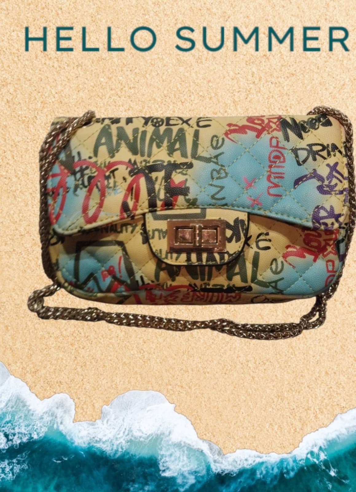 2 Cute Small Purses. A New Day Black Purse & A Small Graffiti Purse - Thumbnail 6