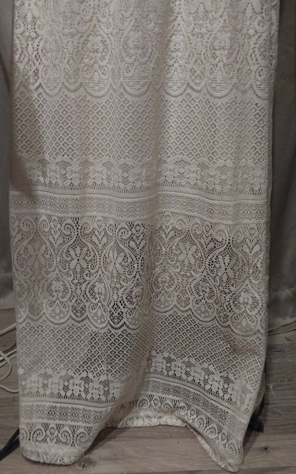 Just Be Lace Cream/Off White High-Low Strapless Dress Sz 3X - Thumbnail 3