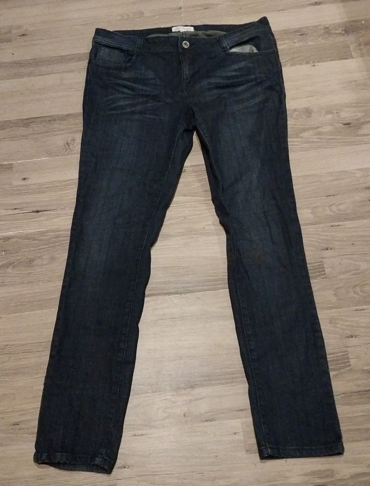 Faith 21 Women's Denim Jeans Size 14 Pocket Bling - Image 1