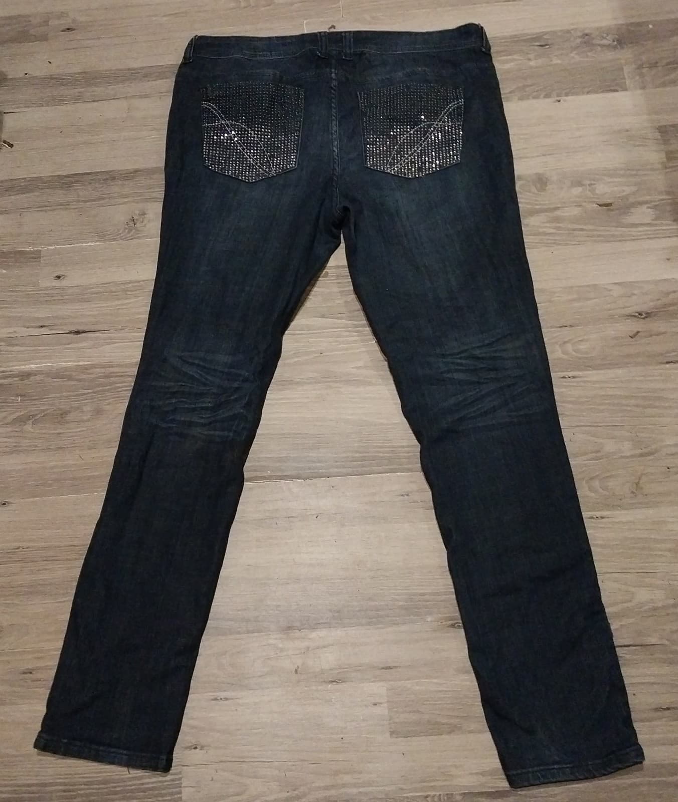 Faith 21 Women's Denim Jeans Size 14 Pocket Bling - Thumbnail 2