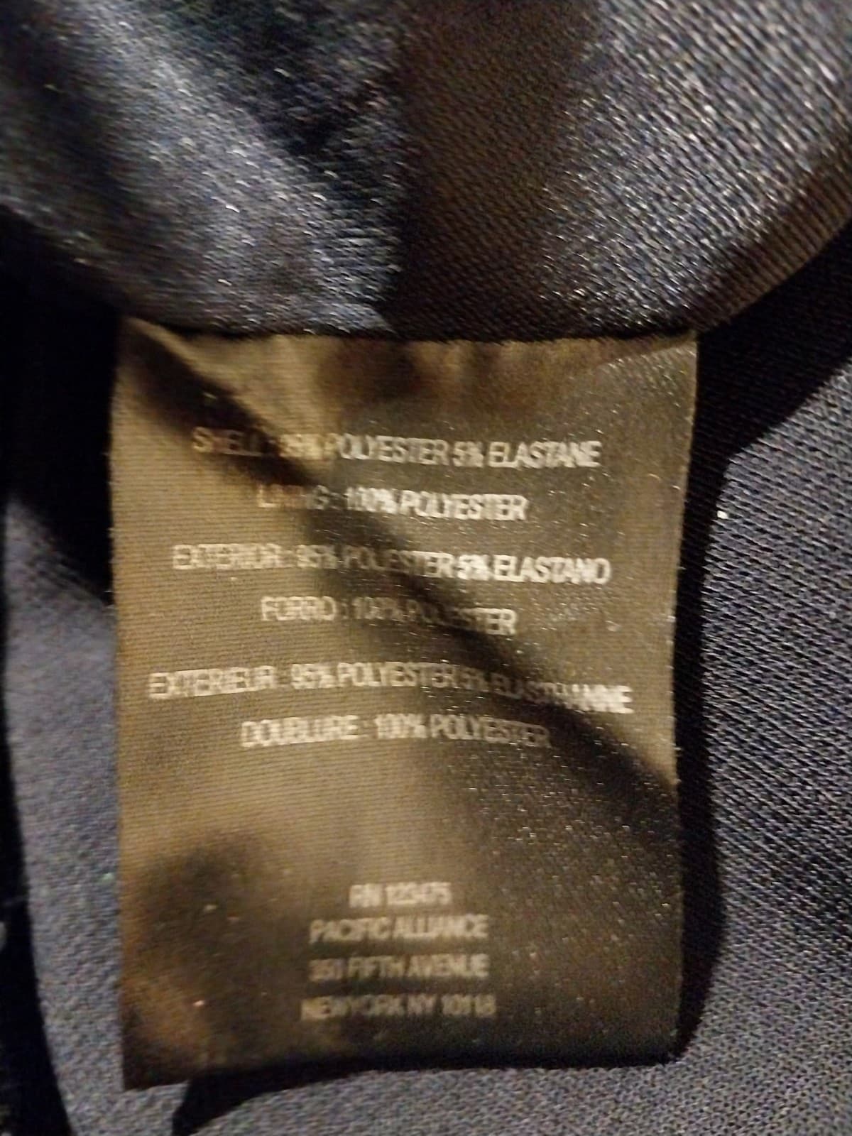 Tahari Womens Linen Jumpsuit 22W Navy Blue Belted Wide Leg Career Vacation Chic - Thumbnail 4