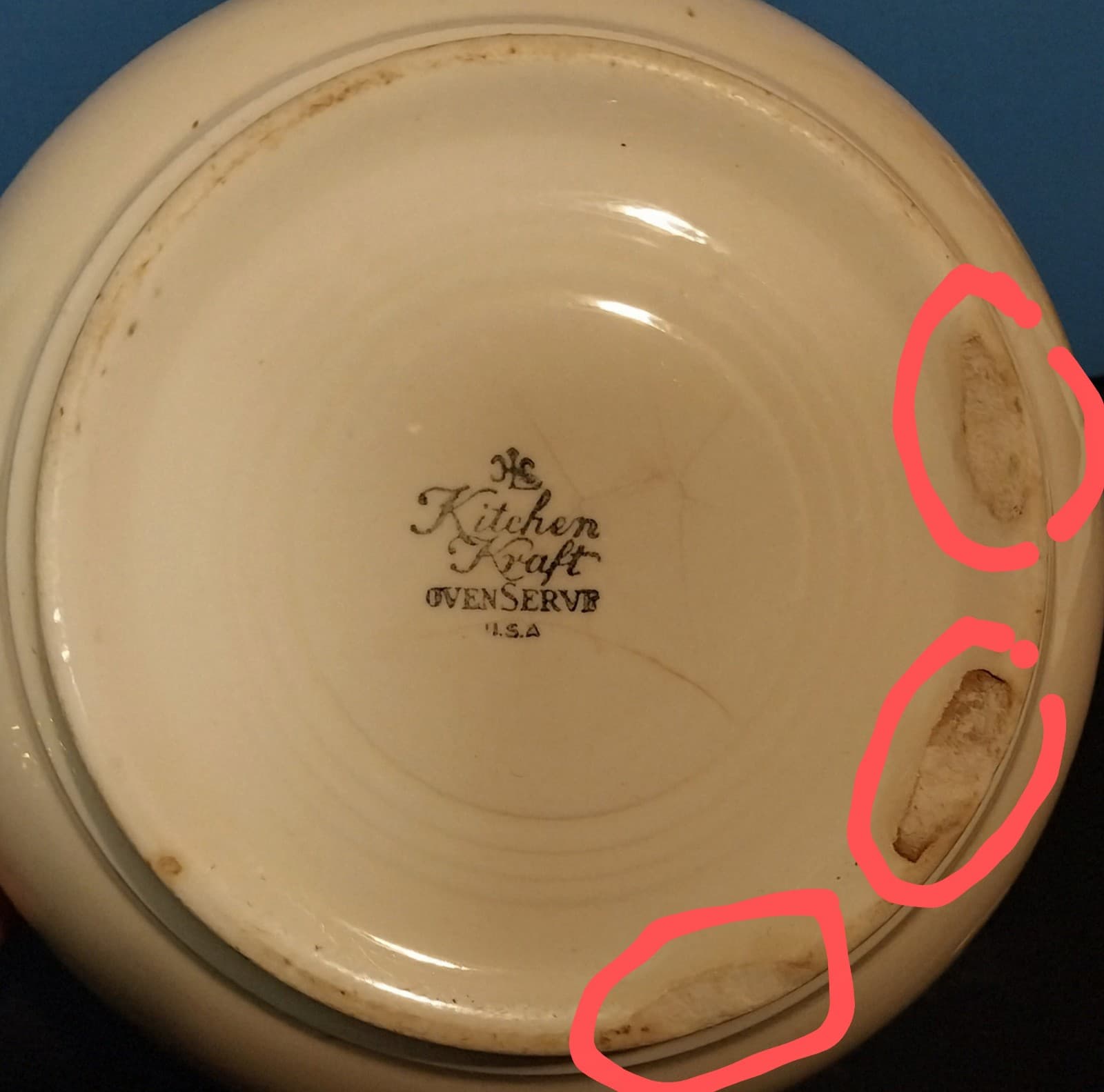 8.5” Ceramic Kitchen Kraft Mixing Bowl by Homer Laughlin - Floral Pattern - Thumbnail 7