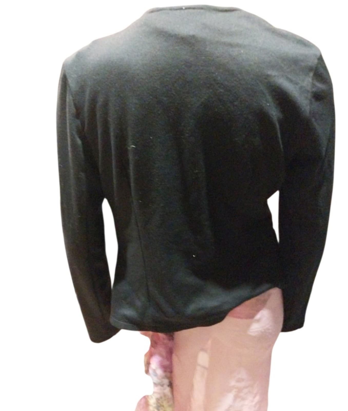 Cato Women’s Black Colored Long Sleeve Open Jacket Size Small - Thumbnail 4