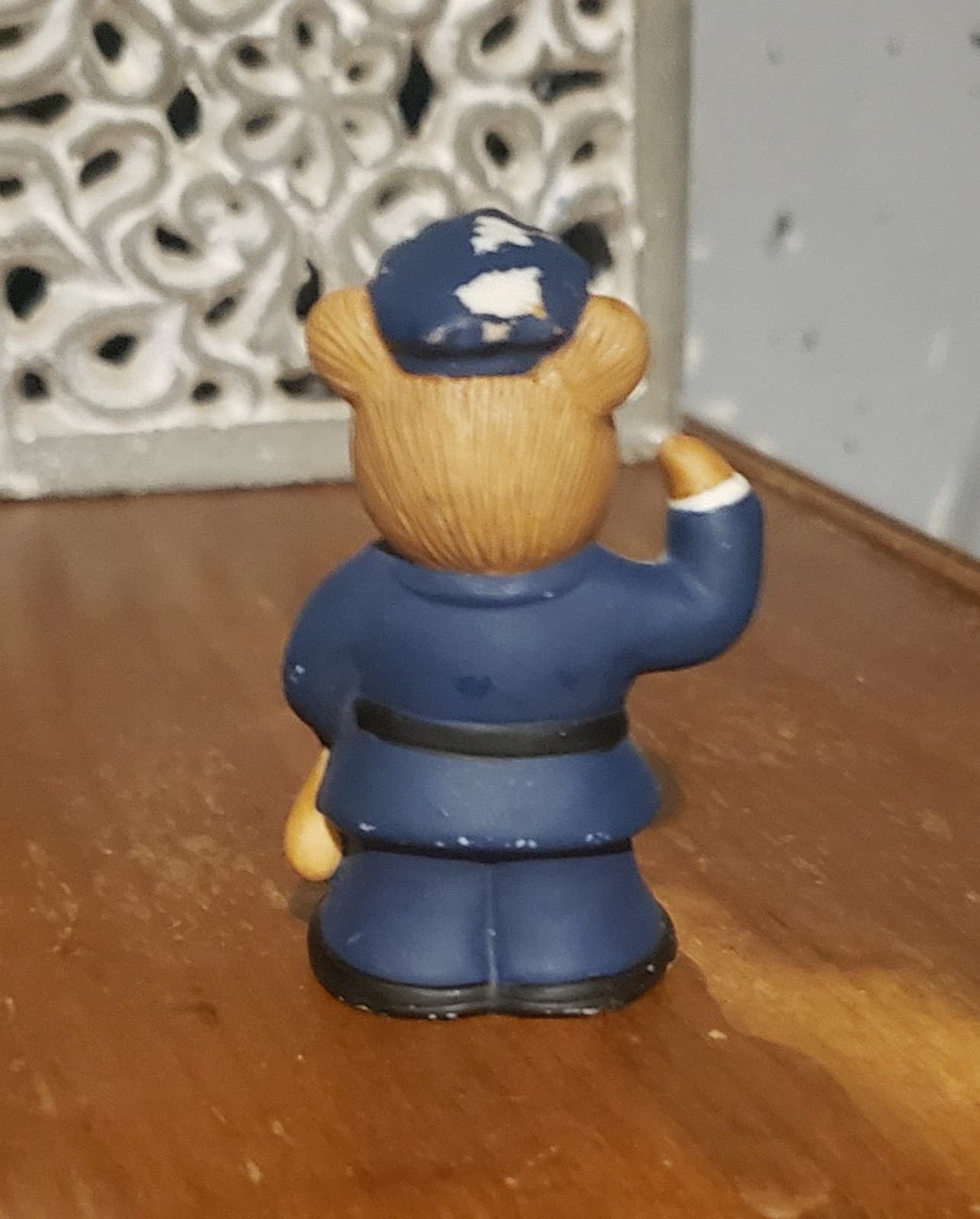 Vintage Homco Porcelain Bear Policeman. - Thumbnail 2