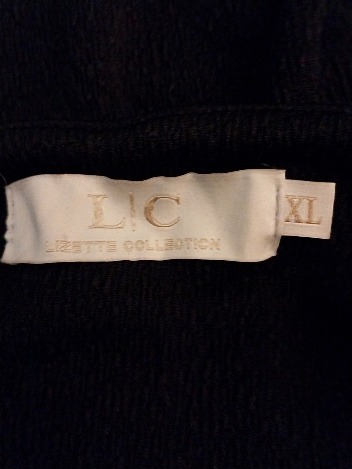 LC Lizette Collection Women Black Bodysuit XL - Thumbnail 3