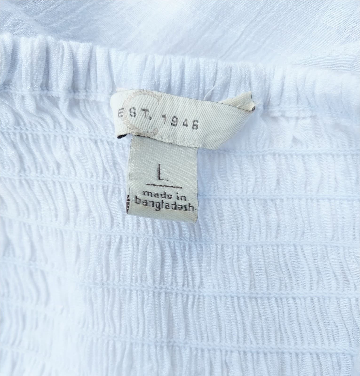 Cato White Square Neck Top & Ruffled Wide Half Sleeve Blouse. Size Large - Thumbnail 4