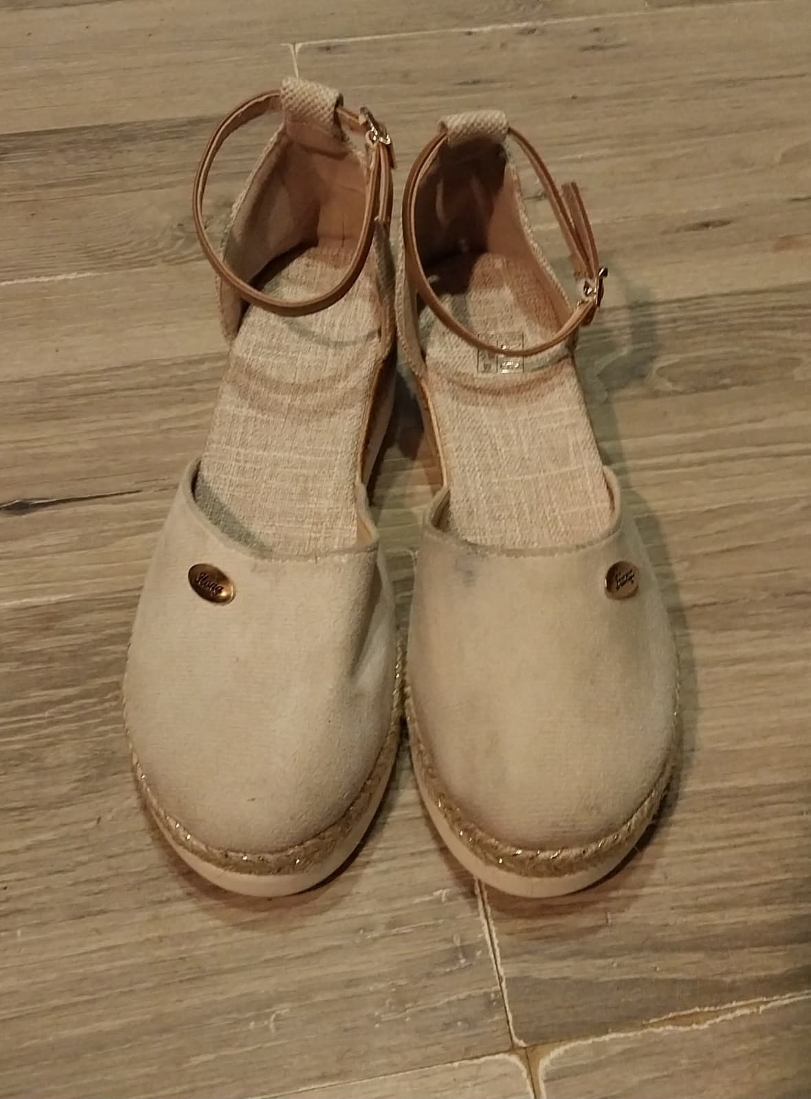 Beige Color Sandals. EU shoe size 41 Corresponds to a US Women’s 10-10.5 - Image 1