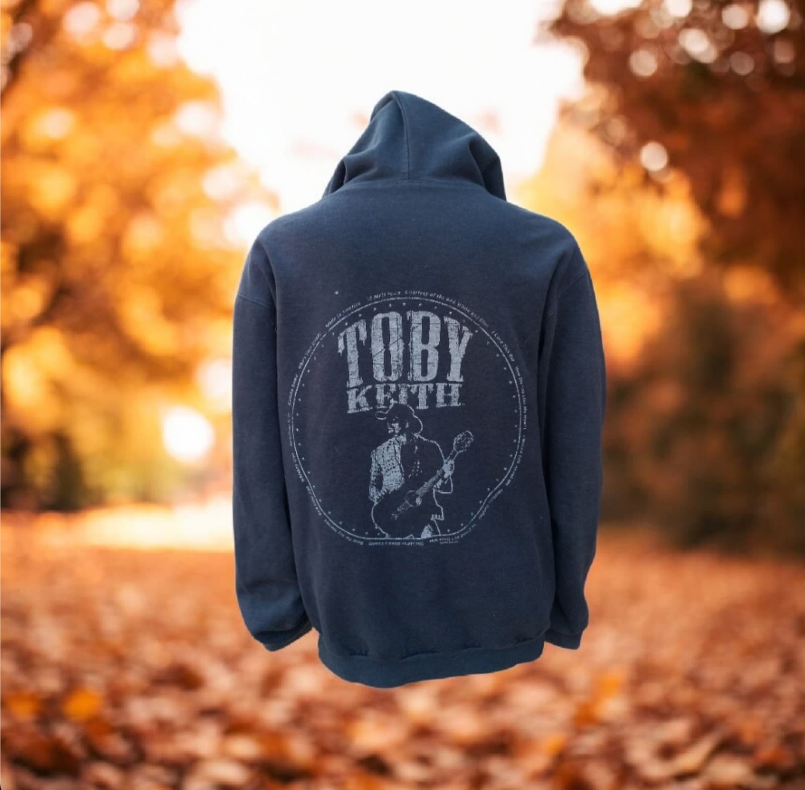 Toby Keith, Zip Up Hoodie. Size Large - Thumbnail 3