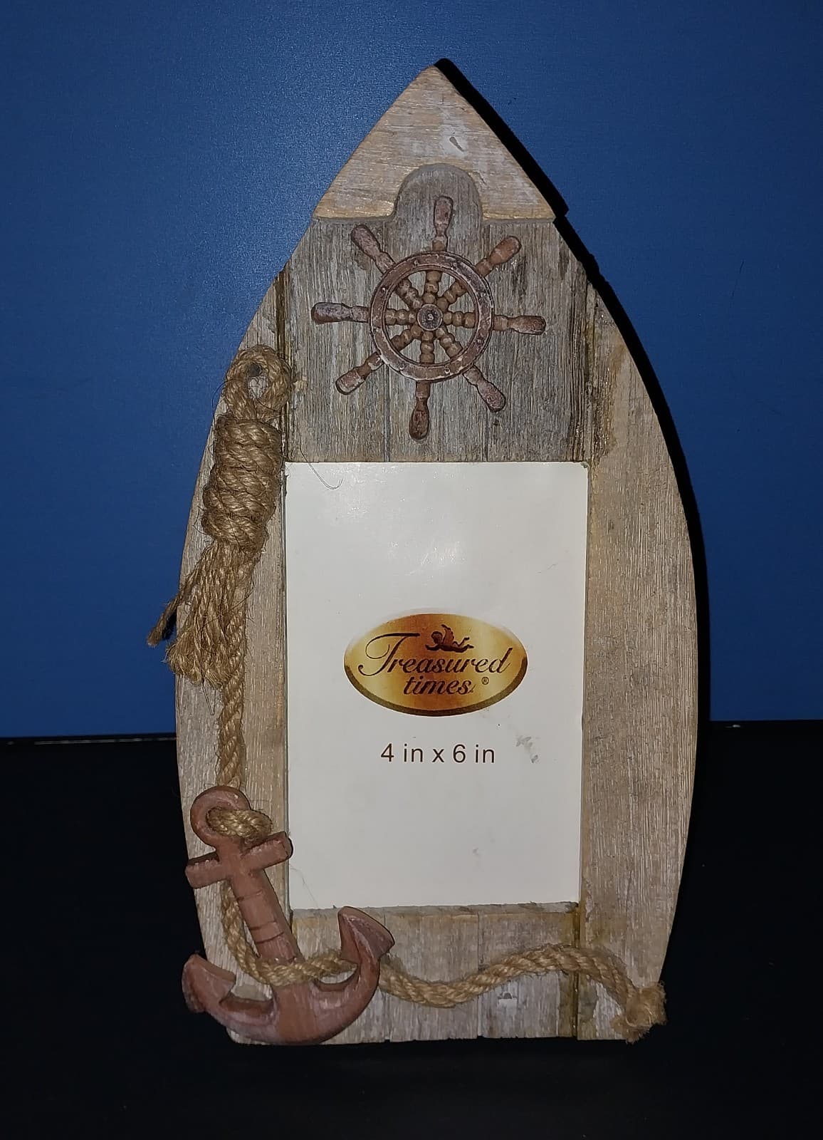 Vintage Boat Frame - Distressed Wood Photo Frame. - Image 1