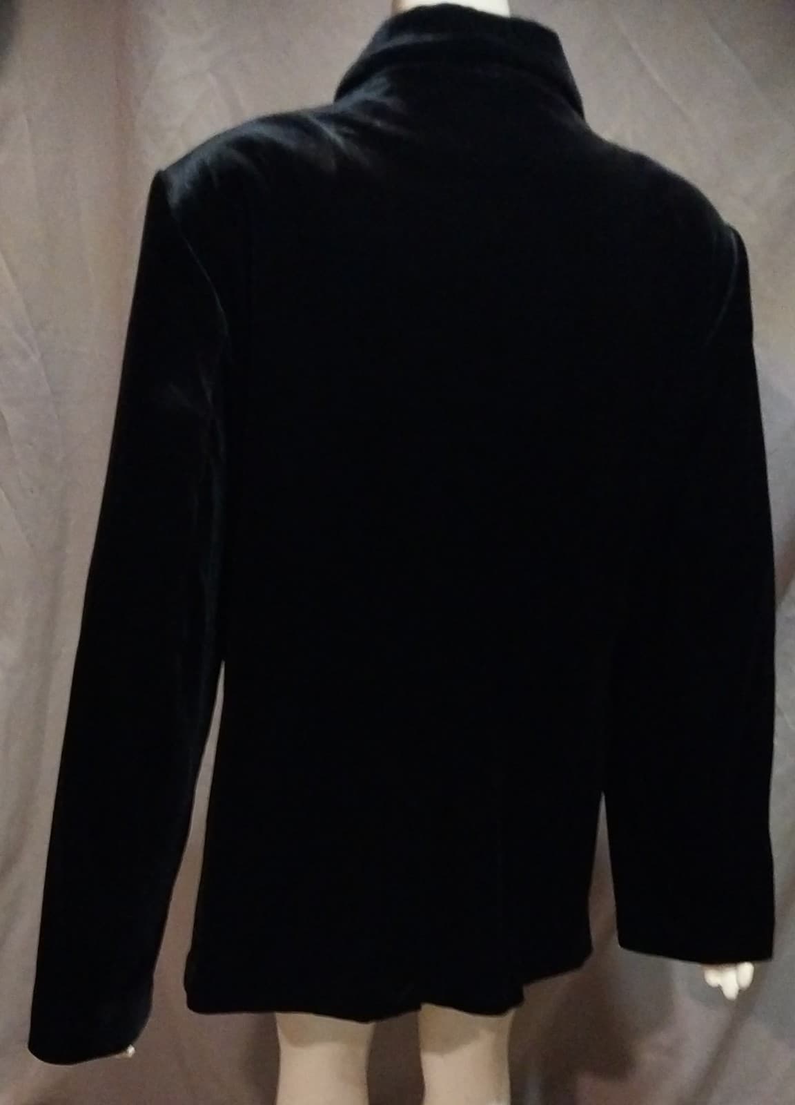 Calvin Klein Velvet Blazer Jacket Womens Plus Size 24W - Thumbnail 2