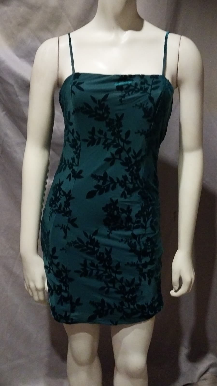 Forever 21 Women's Green and Blue Dress - Image 1