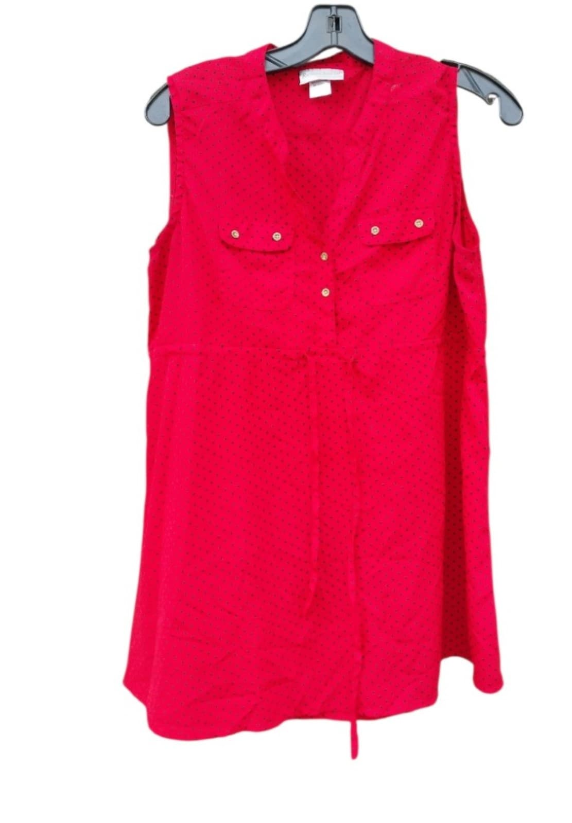 Rumor has it! Red Sleeveless Top. Size Large - Image 1