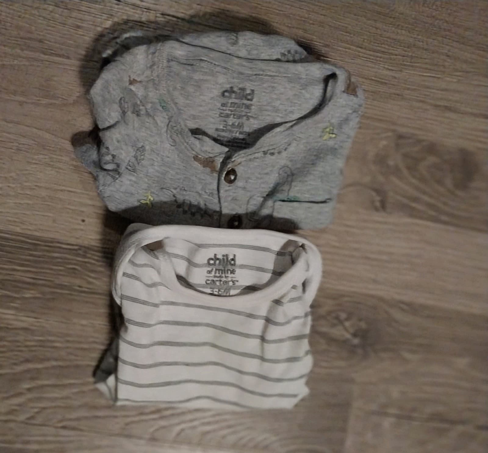 2 Child Of Mine Short Sleeve onesies. Size 3-6 Months - Thumbnail 3