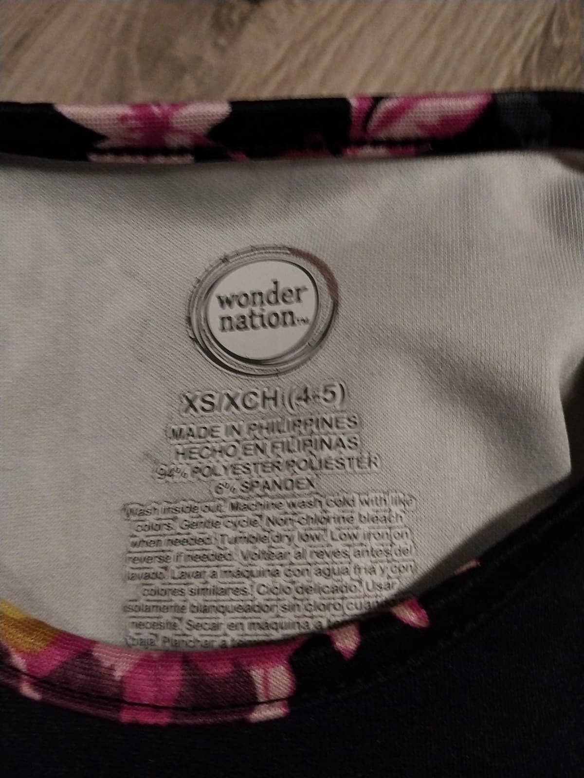 Wonder Nation Girls Floral Dress. Size 4-5 - Thumbnail 4