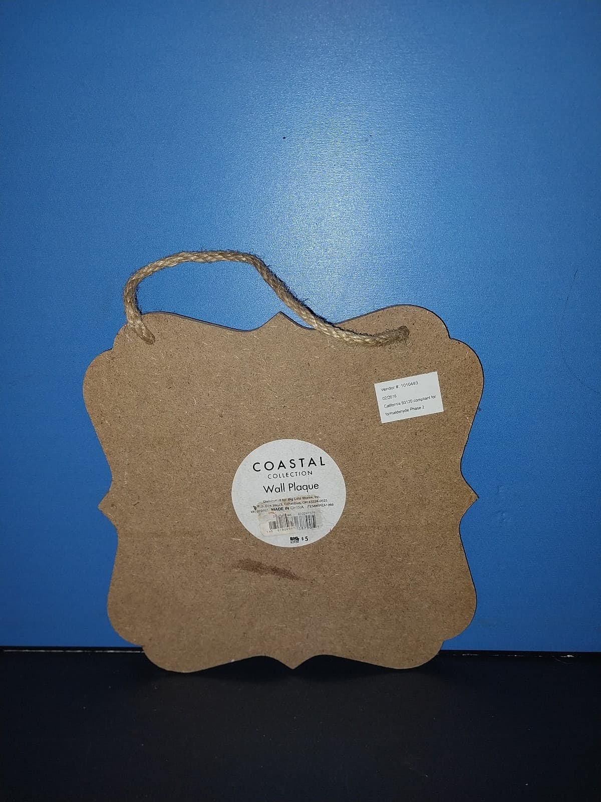 "On Beach Time". Wooden Plaque - Thumbnail 2