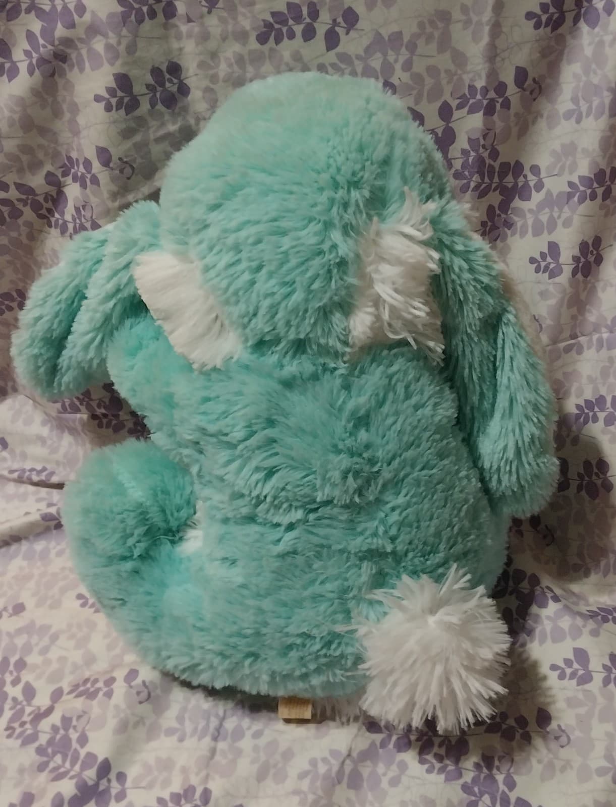 Way To Celebrate Easter Large Hopster Plush Bunny, Teal - Thumbnail 4