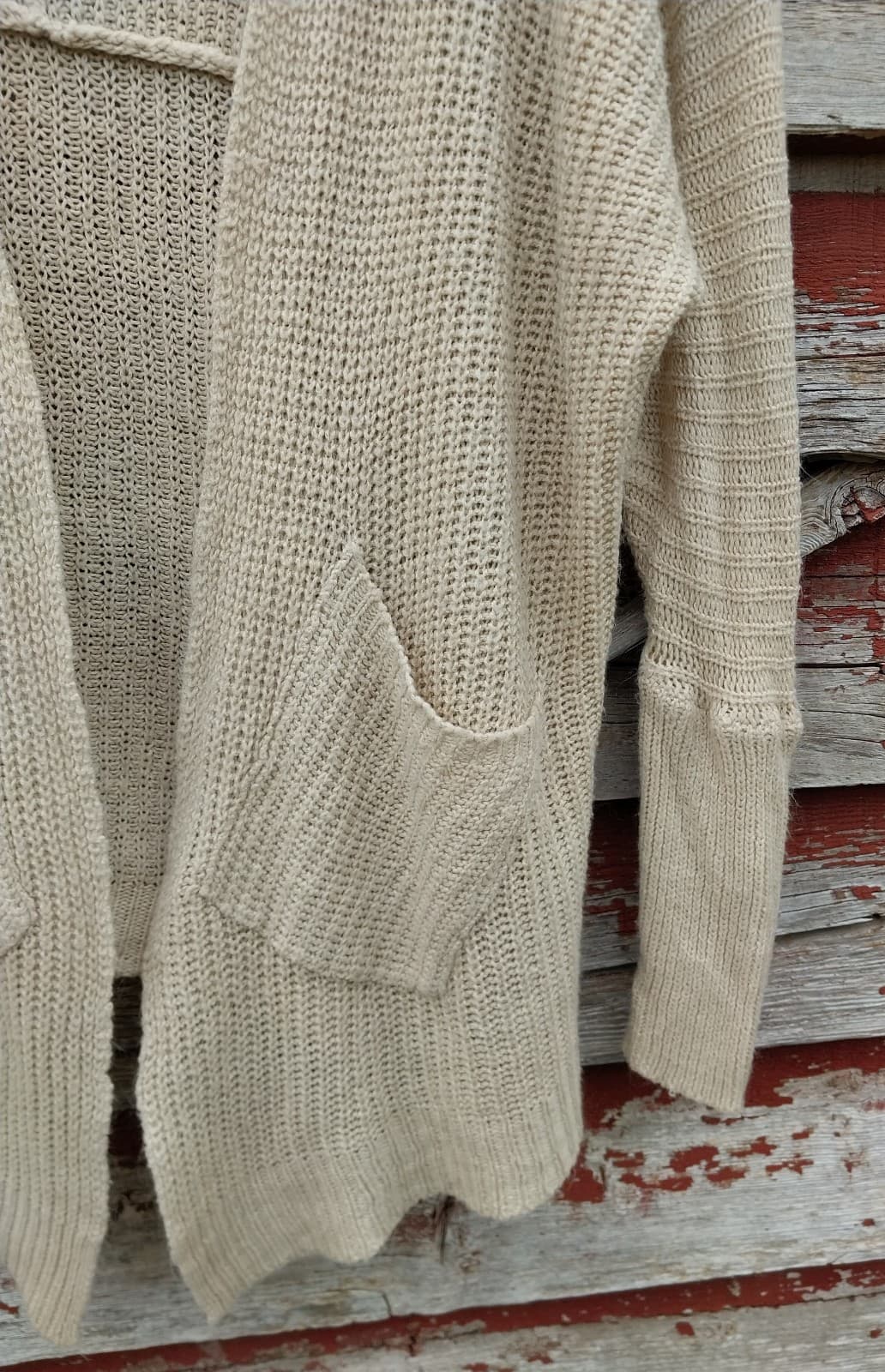 Say What Beige Cardigan. Size XS - Thumbnail 3