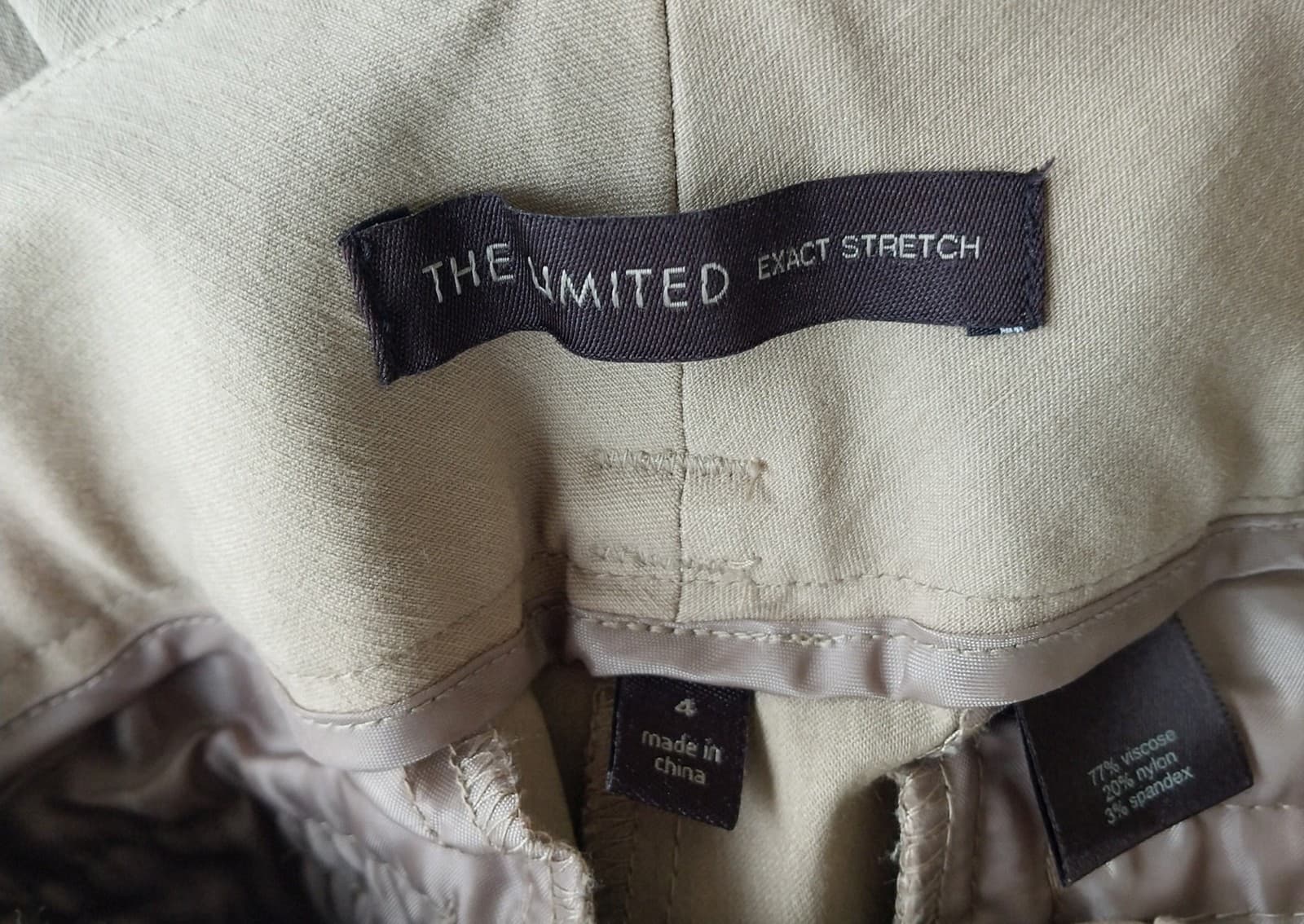 The Limited Exact Stretch Size 4 Khaki Pants - Thumbnail 3