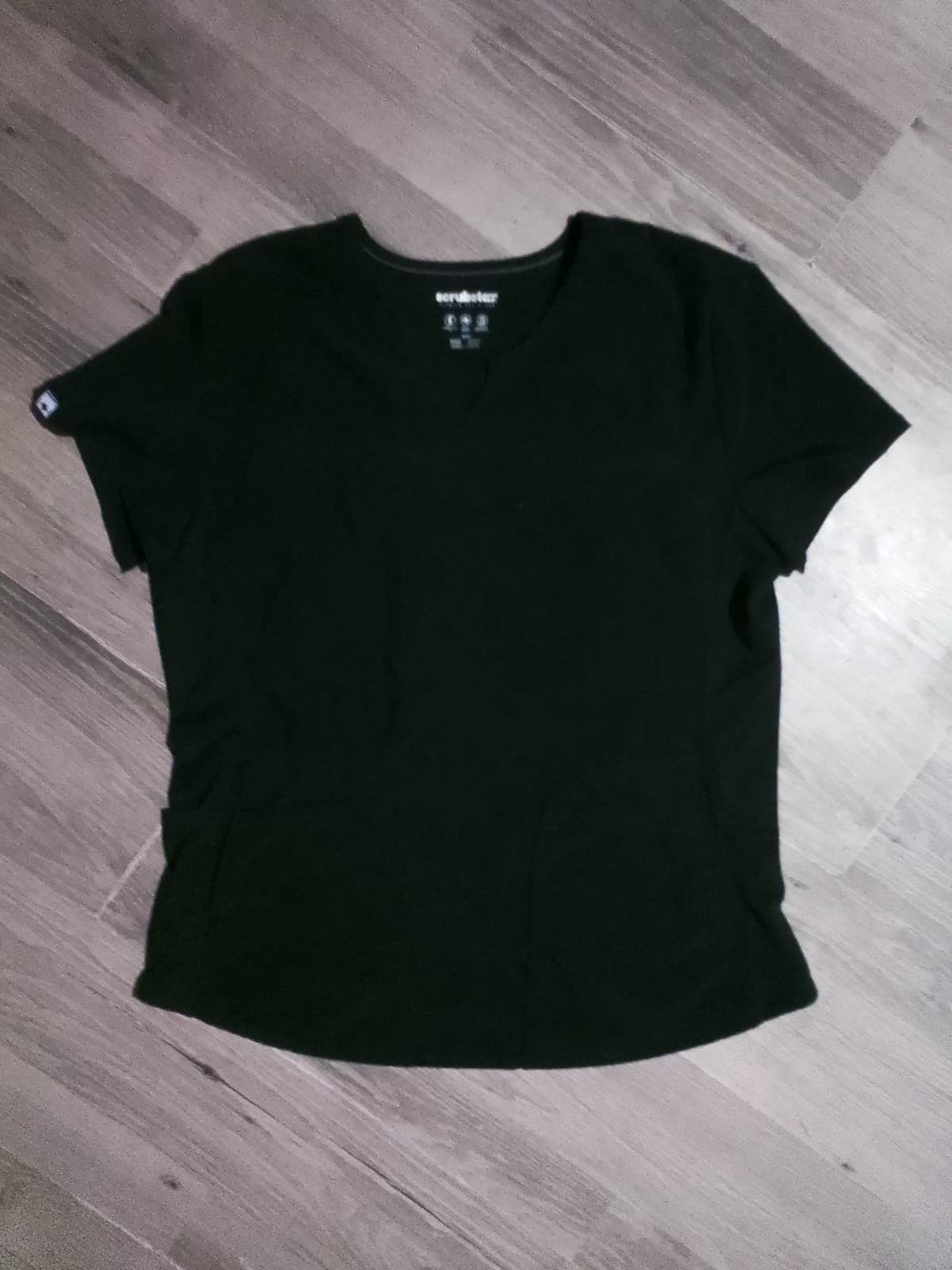 ScrubStar Black Short Sleeve Top. Size Medium - Image 1