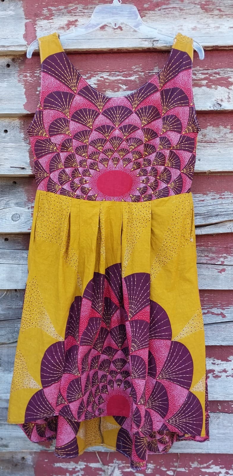 Yellow & Purple Sun Dress. - Image 1