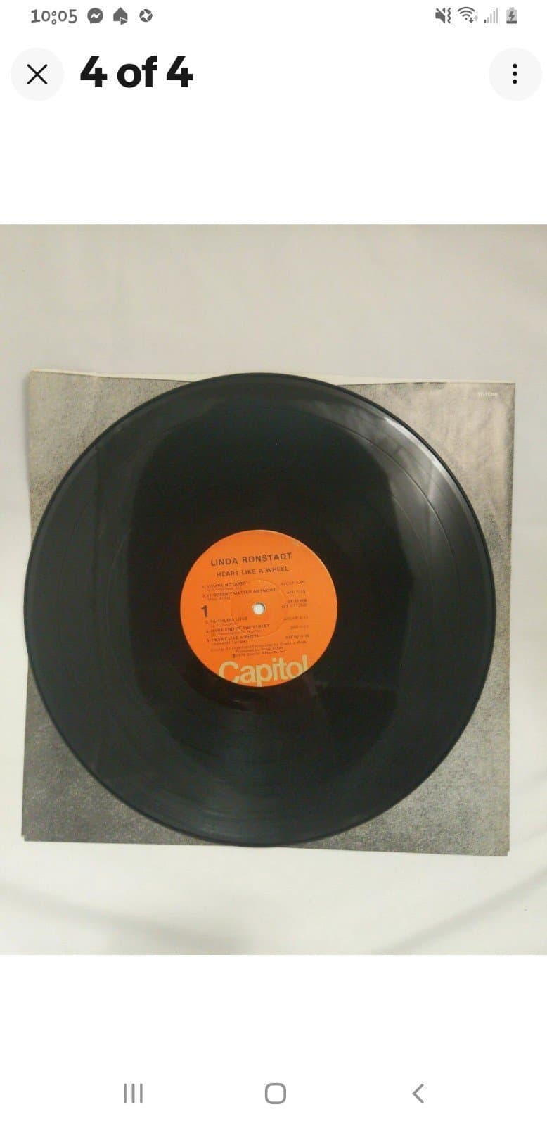 Linda Ronstadt: vinyl record Heart Like A Wheel - Thumbnail 4