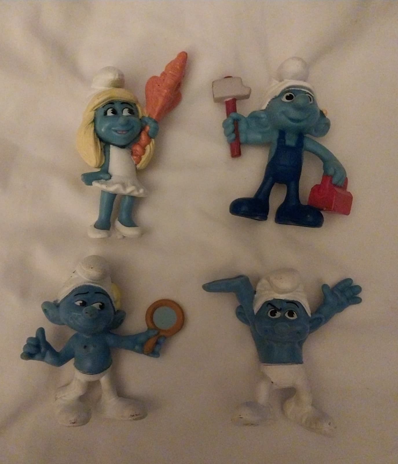 4 SMURFS FIGURES McDonalds Happy Meal Toys 2013 Peyo - Thumbnail 2