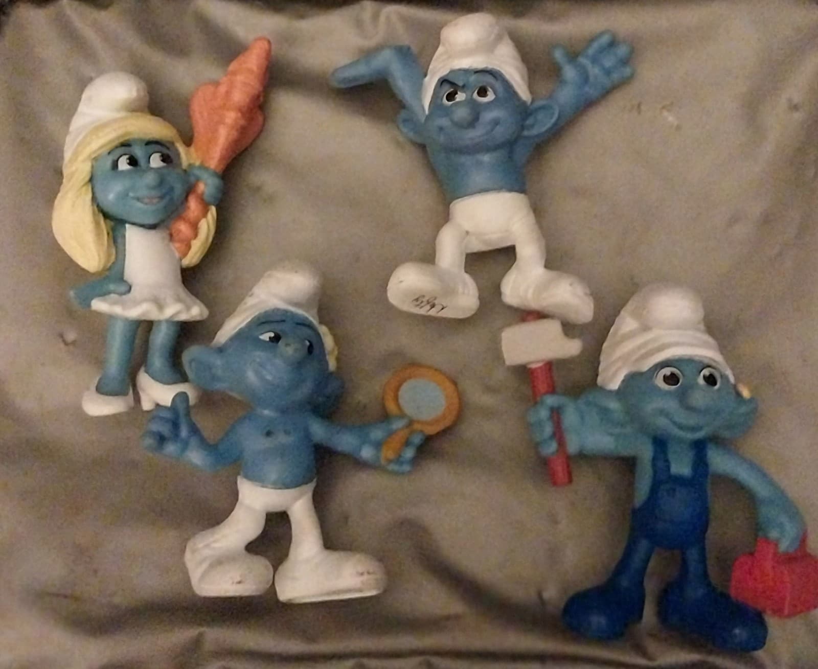 4 SMURFS FIGURES McDonalds Happy Meal Toys 2013 Peyo - Image 1