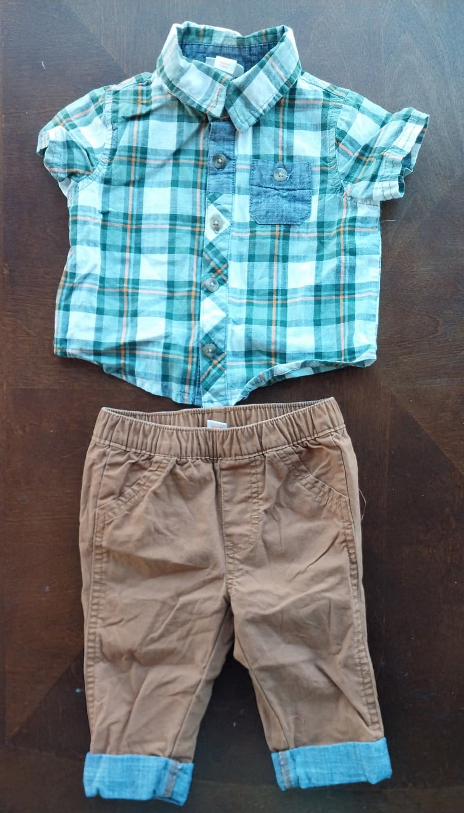 Cat & Jack Shirt & Pants Set. Size 0-3 Months - Image 1