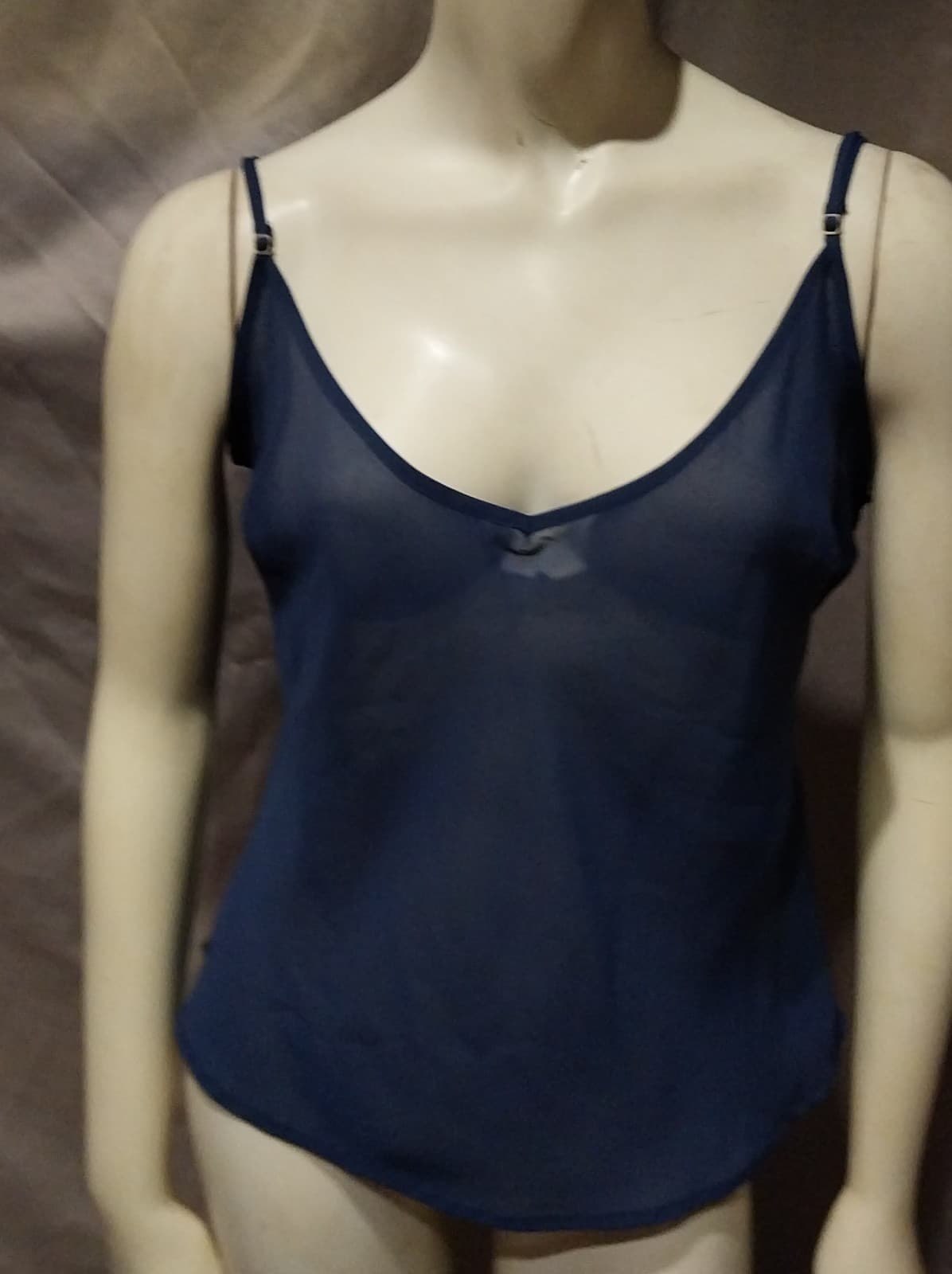Blue Sheer Cami Top. Size Medium - Image 1