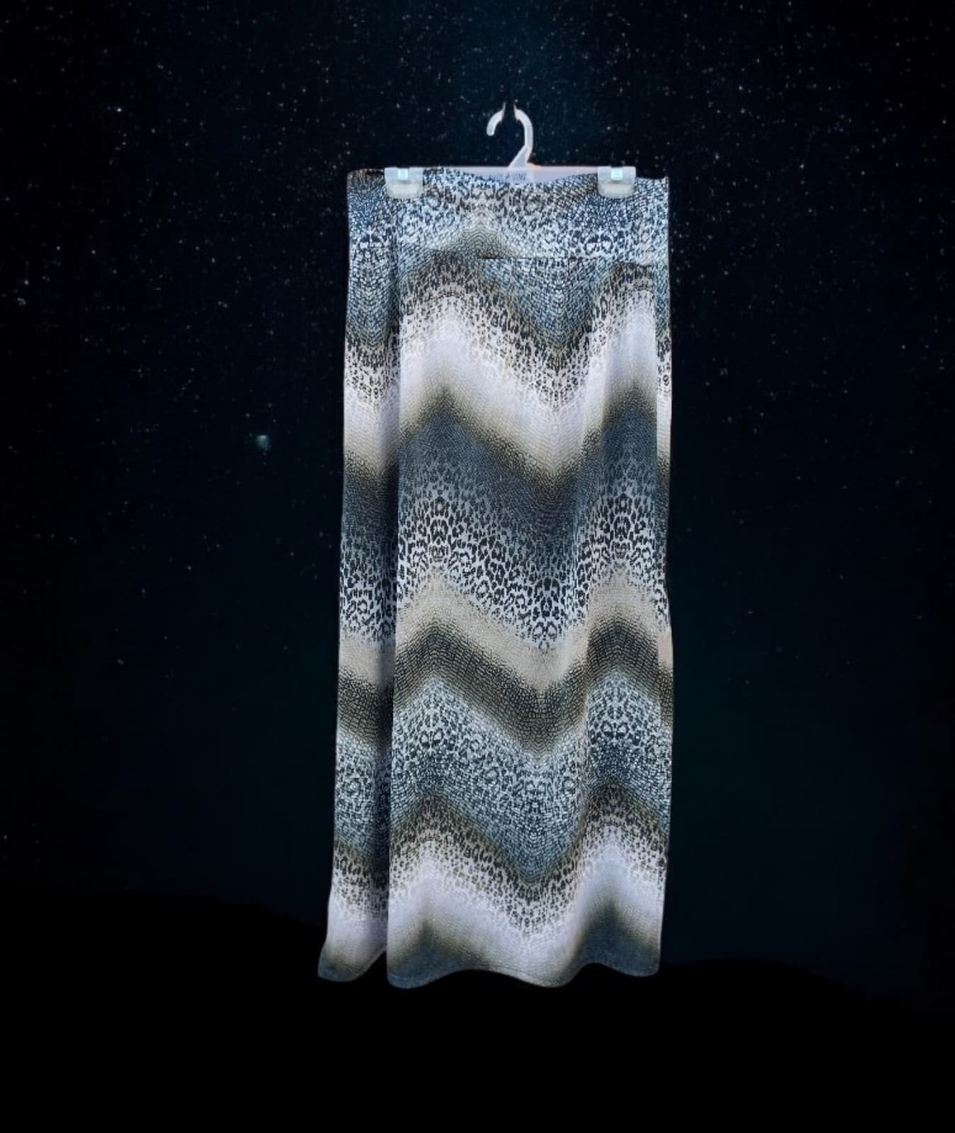 New Directions Medium Reptile Maxi Skirt Long Snake Print - Thumbnail 2