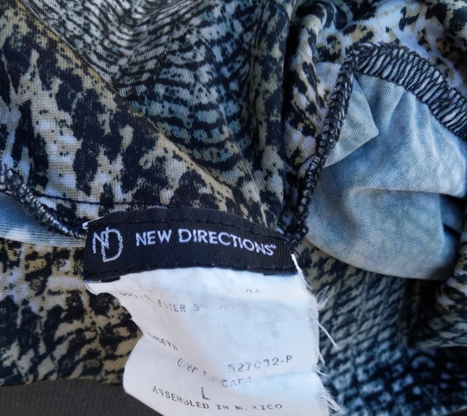 New Directions Medium Reptile Maxi Skirt Long Snake Print - Thumbnail 5