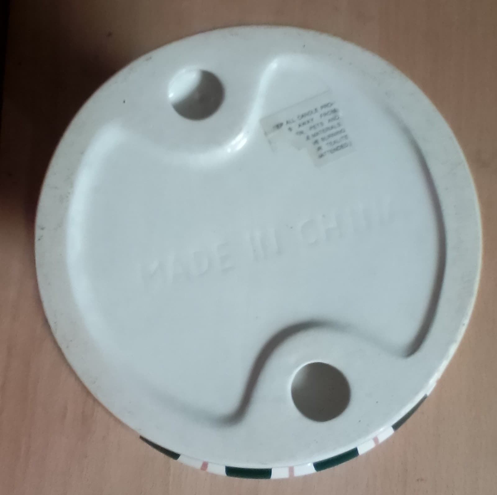 8" Diameter Christmas Pedestal Cake Stand - Thumbnail 4