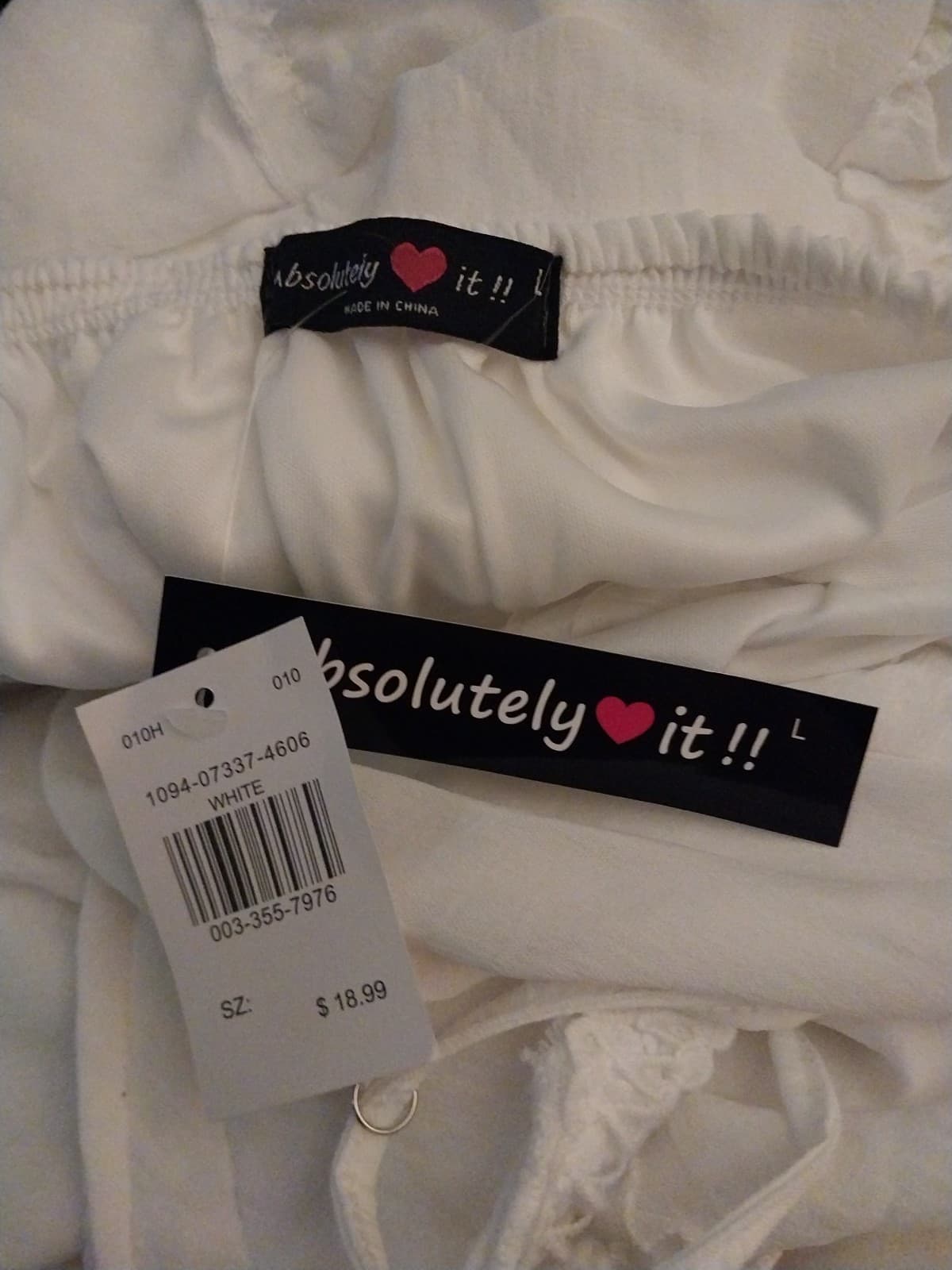 Mini White Backless Women's Dress Women's. Size Large - Thumbnail 4