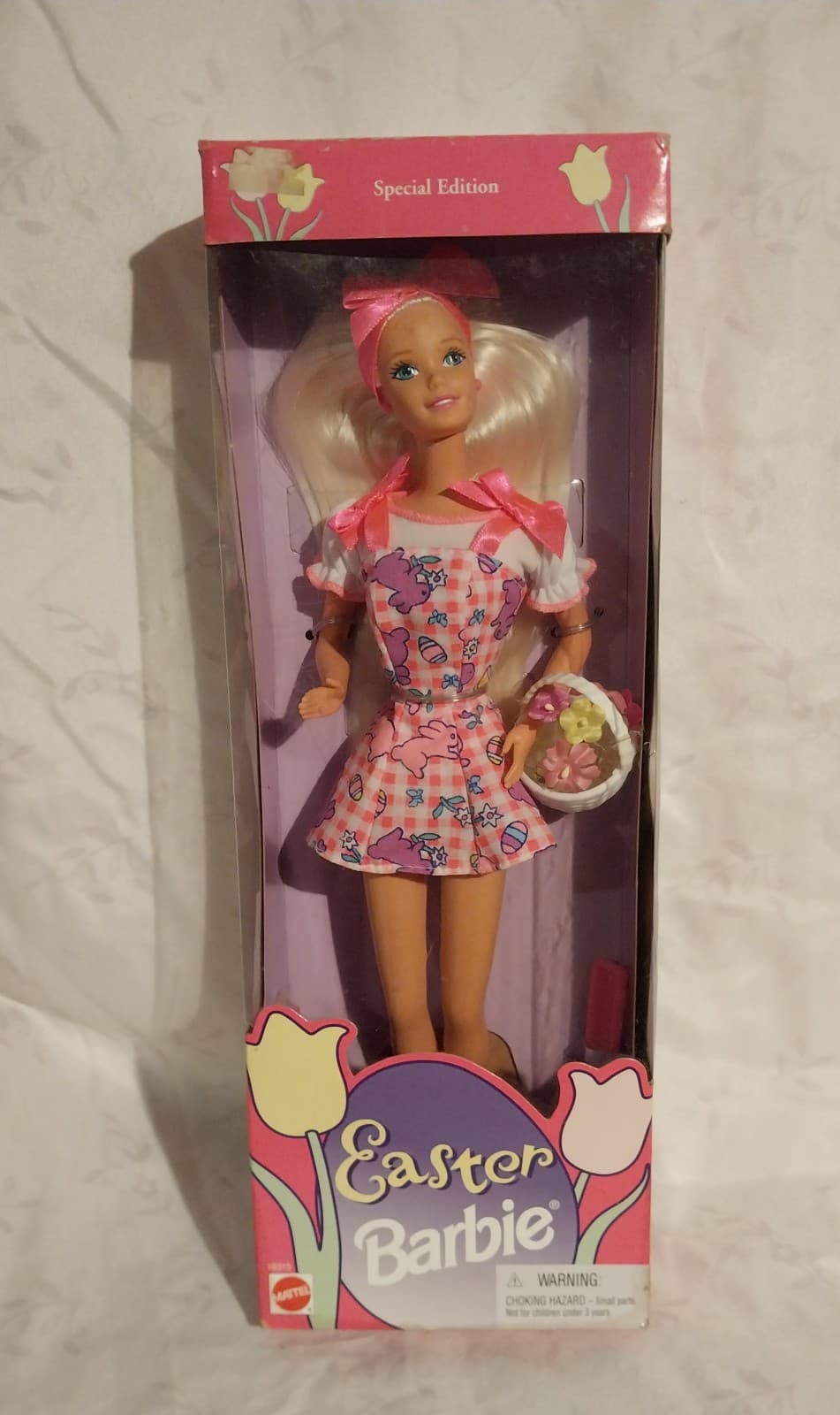 1996 Easter Barbie Mattel Holiday Vintage Complete In Box With Basket Of Flowers - Image 1