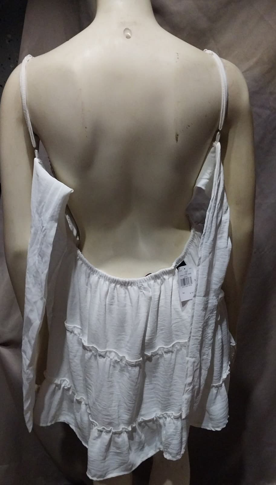 Mini White Backless Women's Dress Women's. Size Large - Thumbnail 3