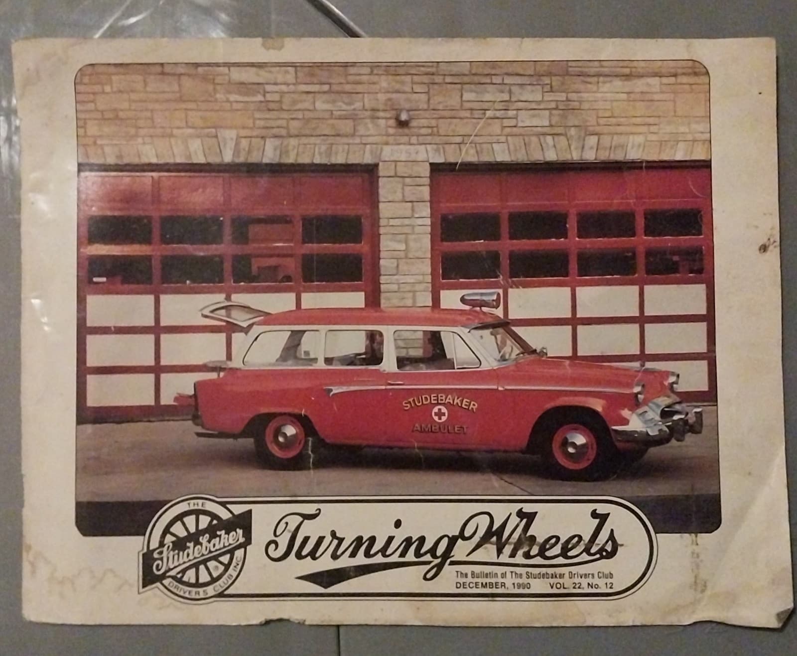Vintage "Turning Wheels" The Studebaker Drivers' Club Magazine. December 1990. - Image 1