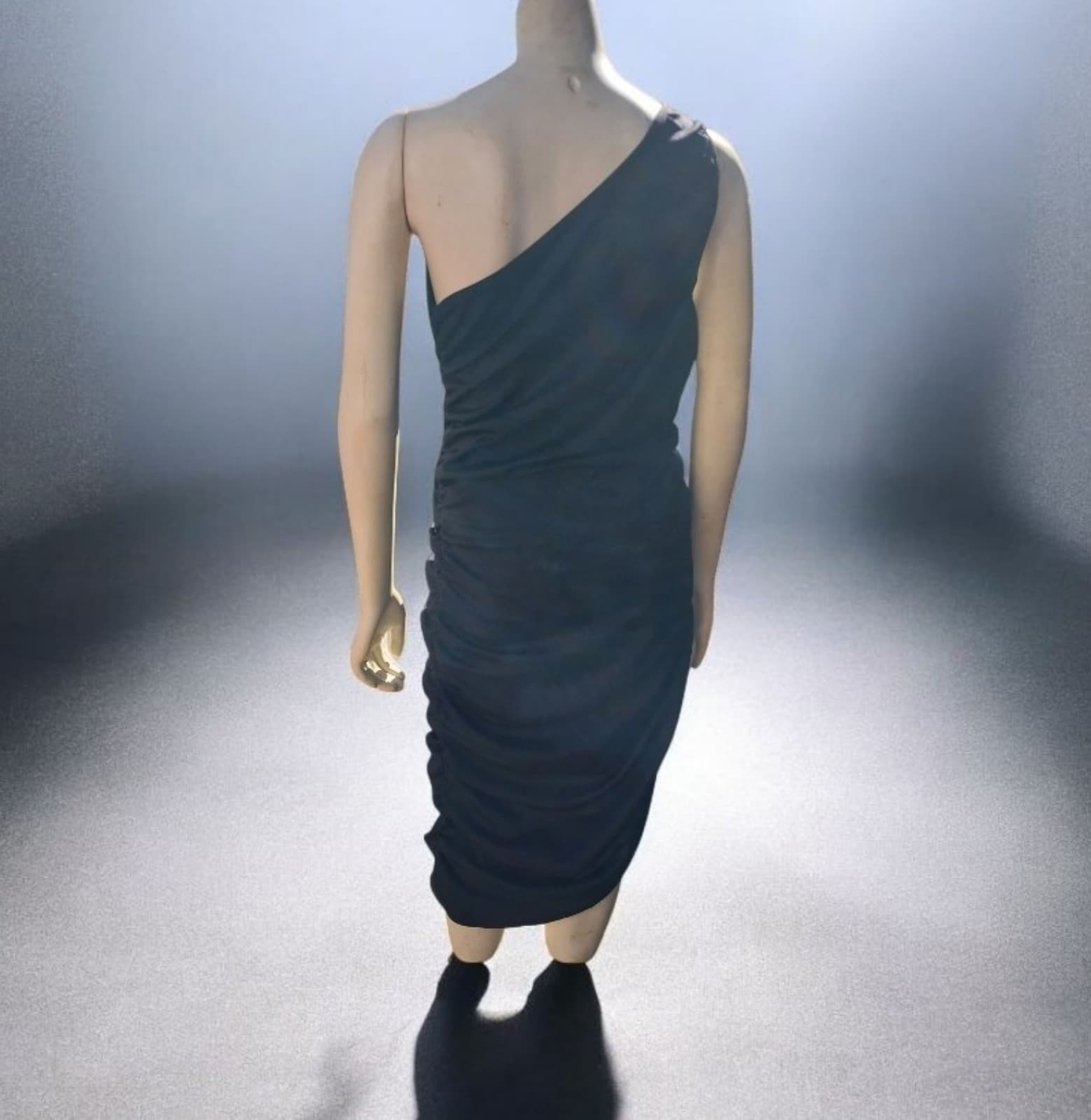 Shein black one shoulder dress. Size Large - Thumbnail 3