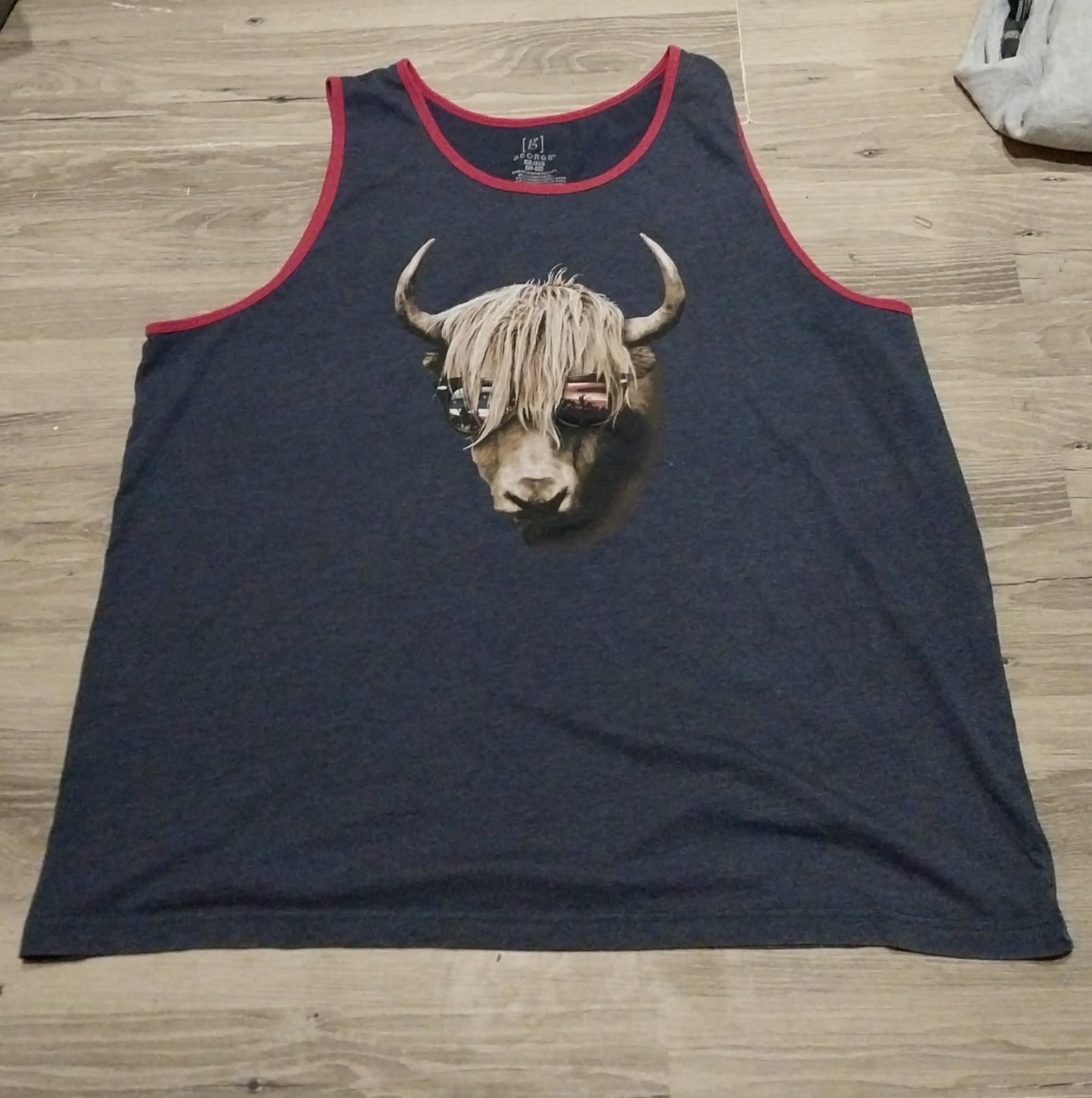 George, Men's The Highland Cow Tank Top - Image 1