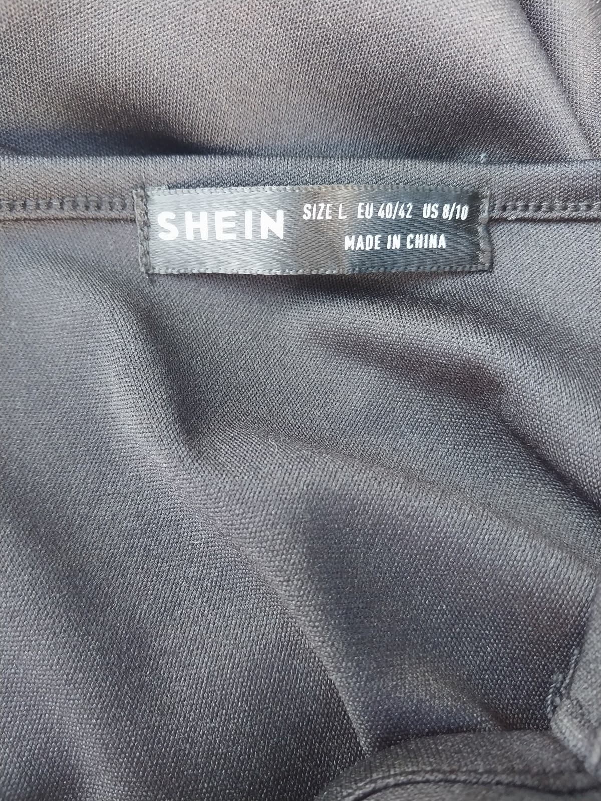 Shein black one shoulder dress. Size Large - Thumbnail 5