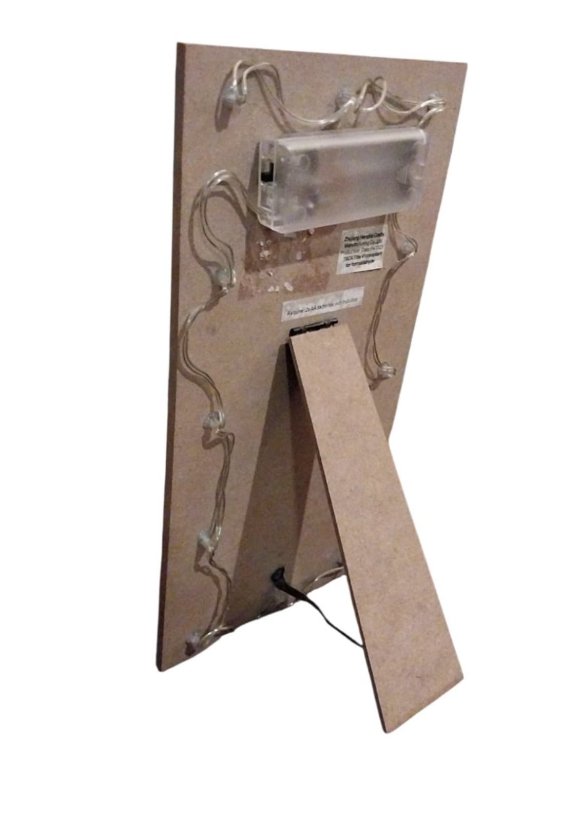 Ho Ho Ho Light-Up Christmas Display Sign. 11.5"x11.5", Holiday Decor - Thumbnail 4