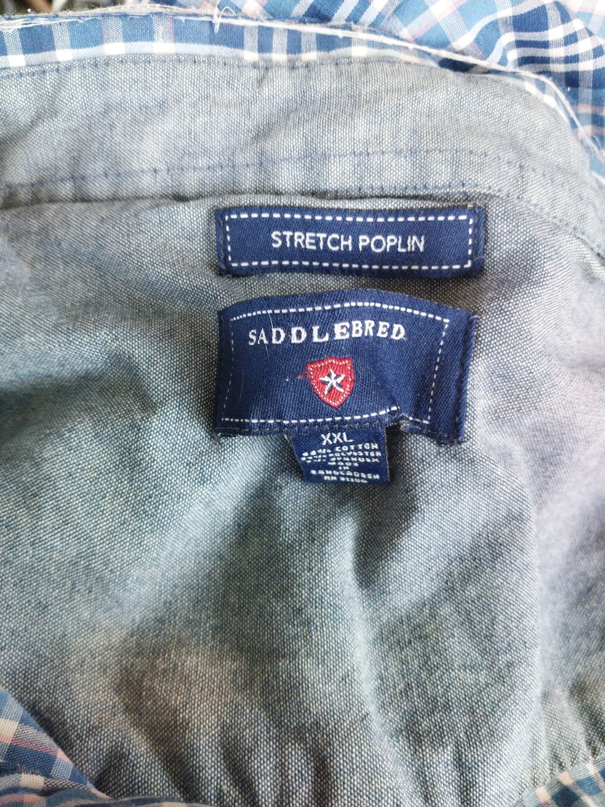 SaddleBred Long Sleeve Button Up Shirt. Size XXL - Thumbnail 3