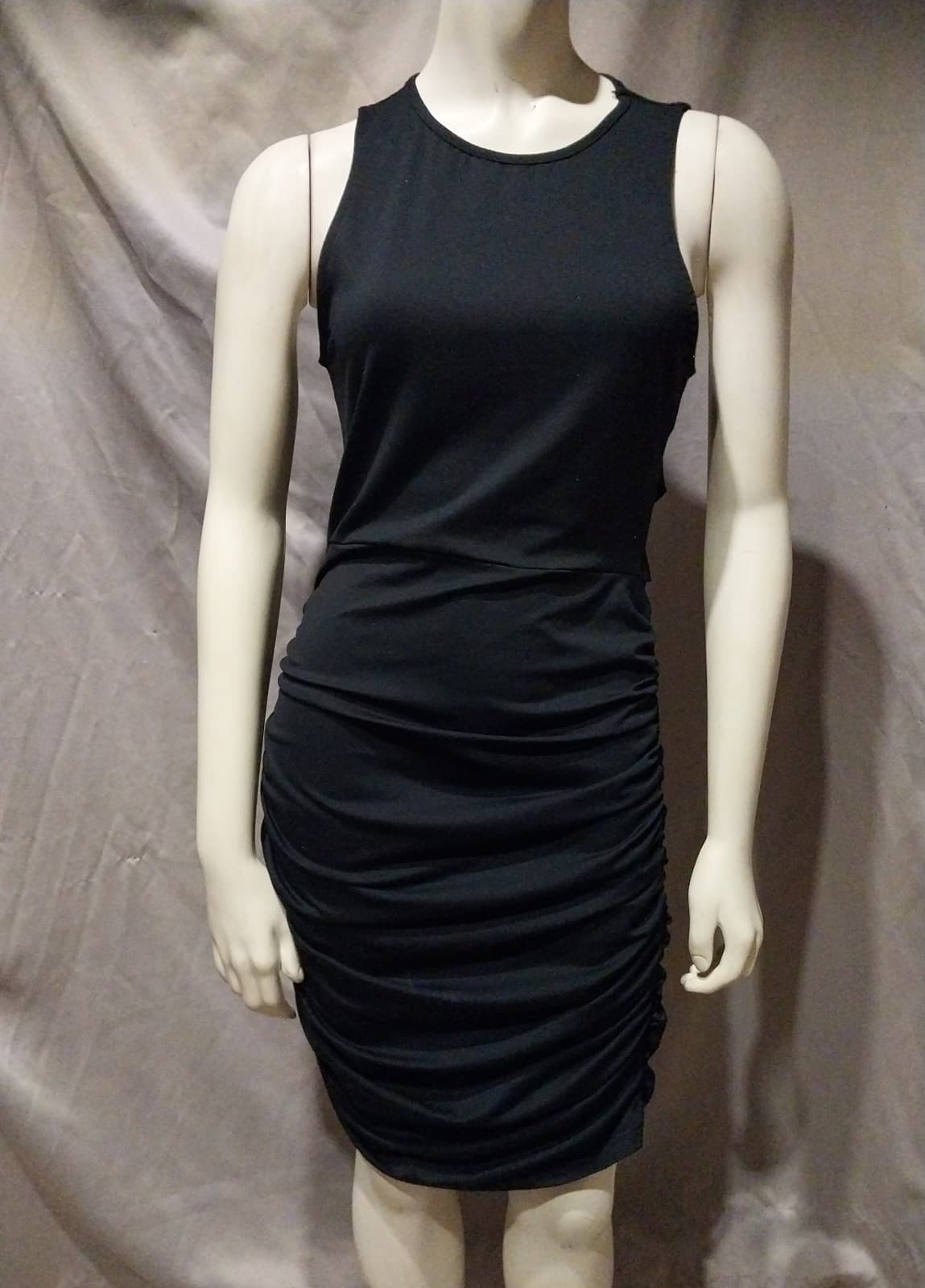 Shein Drawstring Side Cut Out Twist Back Tank Dress. Size Large - Thumbnail 2