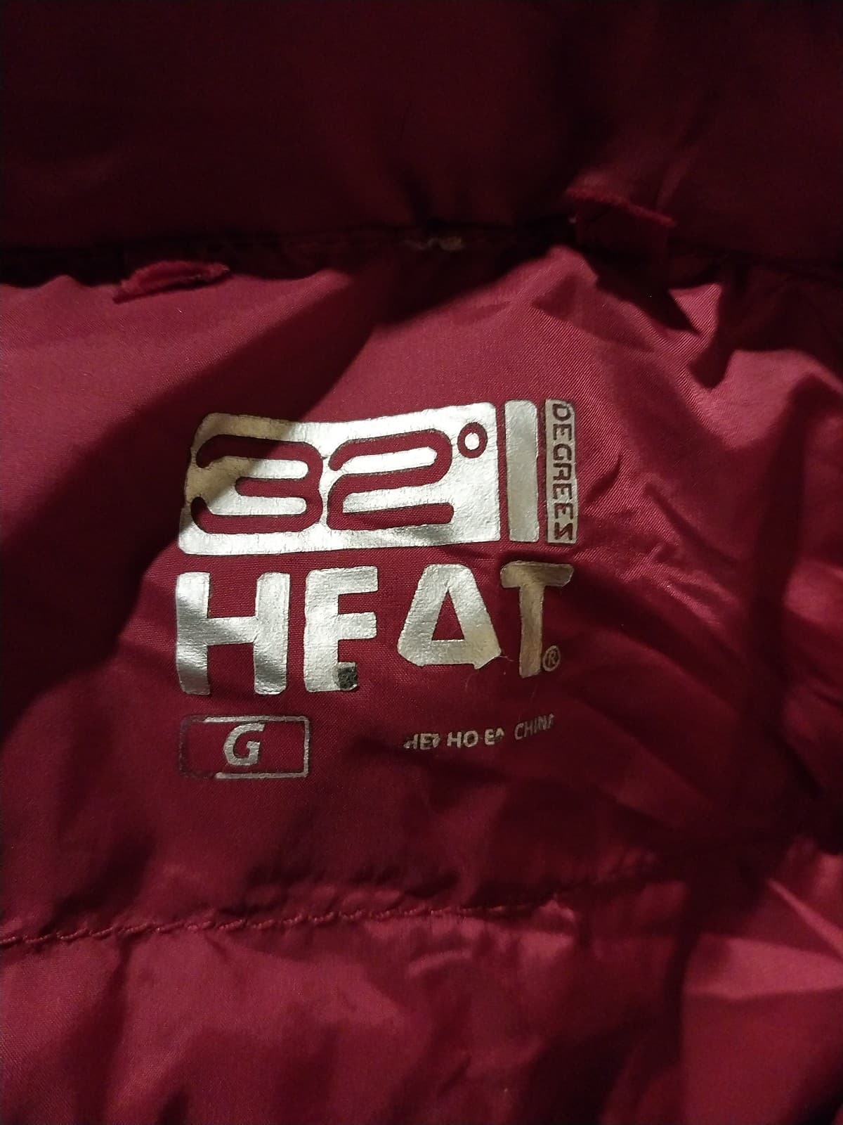 Puffer Down Vest 32 Degrees Heat Weatherproof Womens Large Cranberry Red - Thumbnail 4