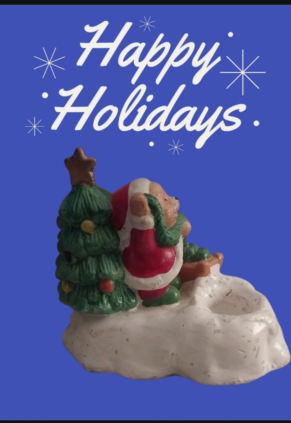 Christmas Bear Candle Holder - Thumbnail 3