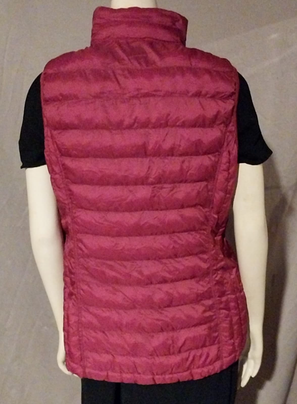 Puffer Down Vest 32 Degrees Heat Weatherproof Womens Large Cranberry Red - Thumbnail 3