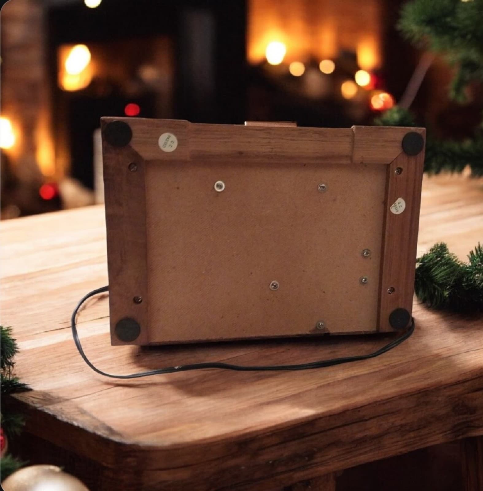 Vintage Thomas Collector's Edition Radio Model 217 Wooden Cabinet Pattern Wood - Thumbnail 6