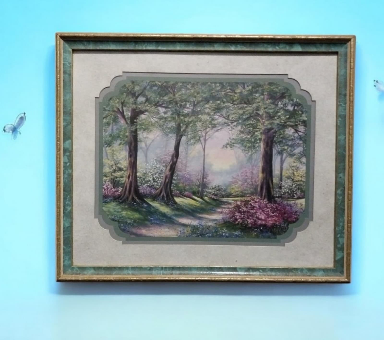 Home Interiors Framed Print Forest Path F Buckley - Image 1