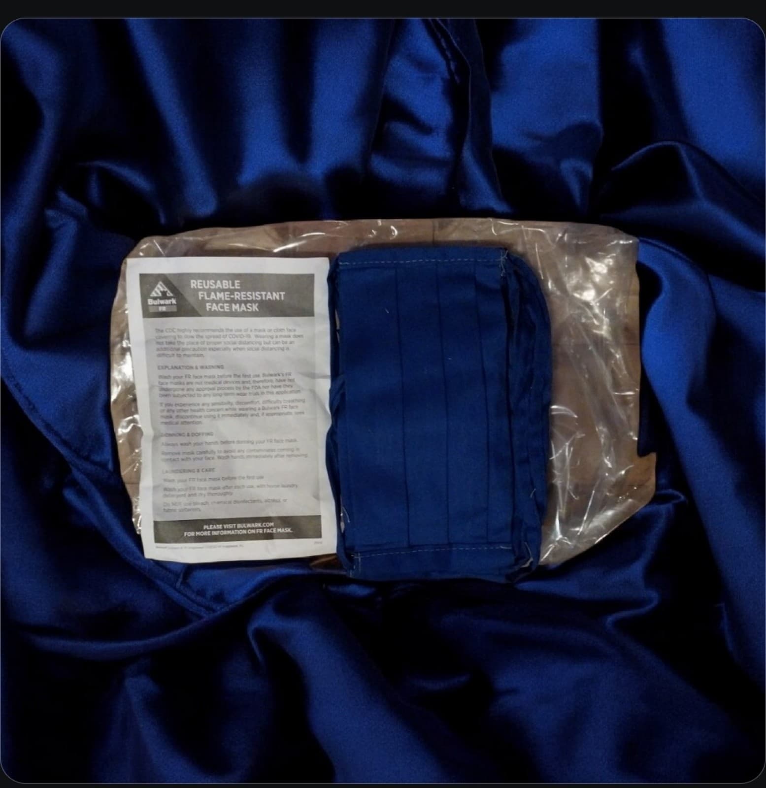 9 Packs of Bulwark Flame Resistant Face Covering Masks– Each Pack Has 5 Masks. - Thumbnail 5